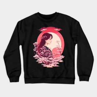 Sakura girl. Crewneck Sweatshirt